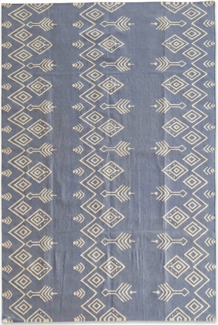 Modern Ikat Geometric Accent Carpet Scandi Boho Home Decor Rug