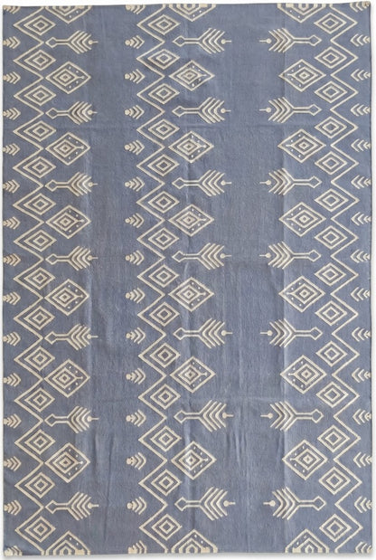 Modern Ikat Geometric Accent Carpet Scandi Boho Home Decor Rug