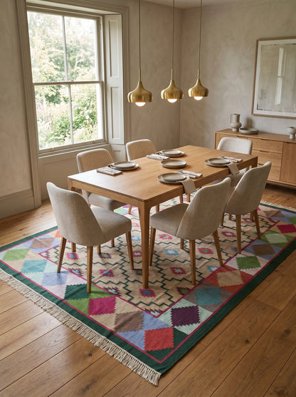 Anatolia Diamond Custom Size Boho Living Room Rug