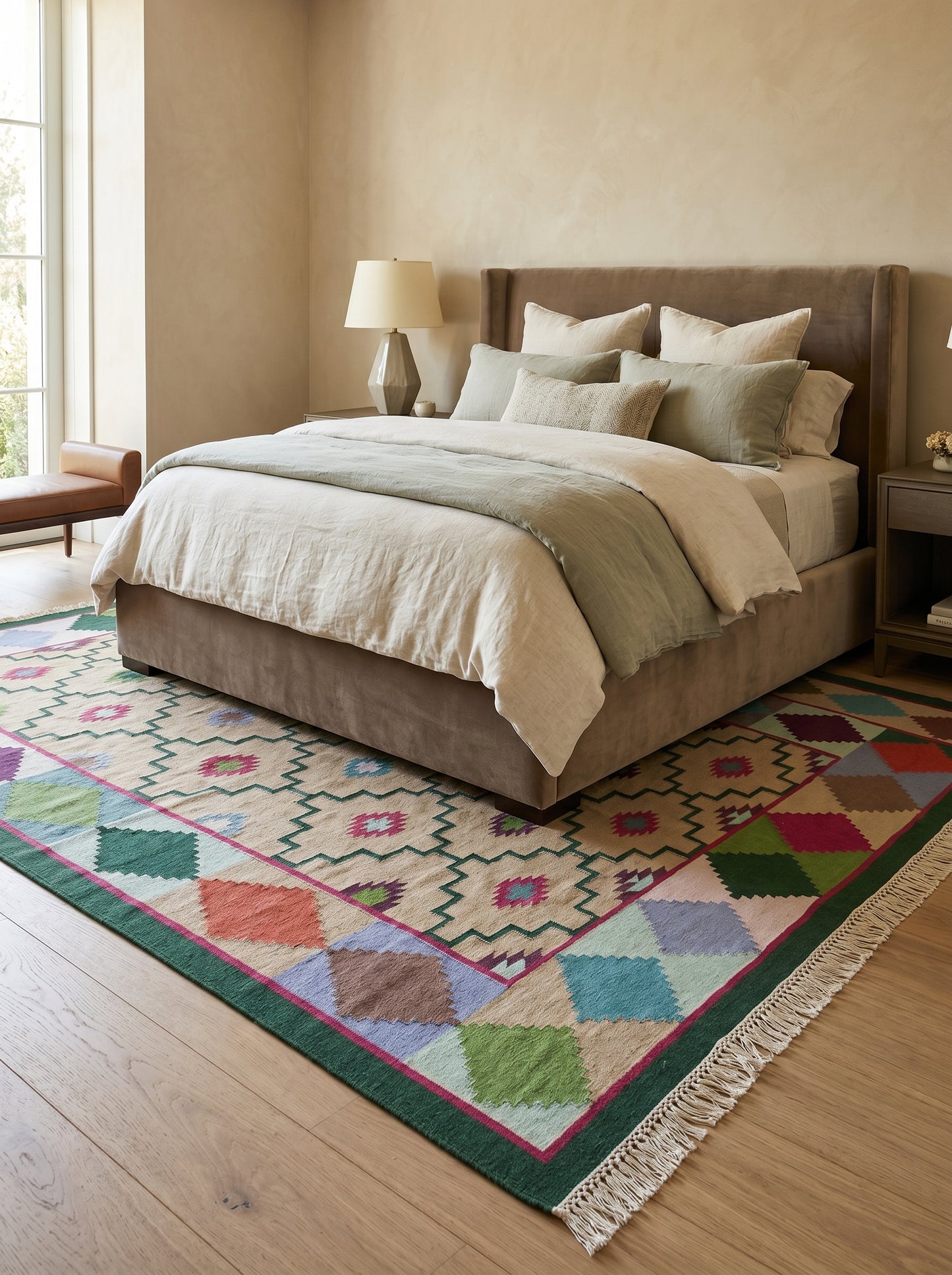 Anatolia Diamond Custom Size Boho Living Room Rug