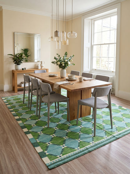 Caspian Harlequin Caspian Handwoven Cotton Dhurrie Rug