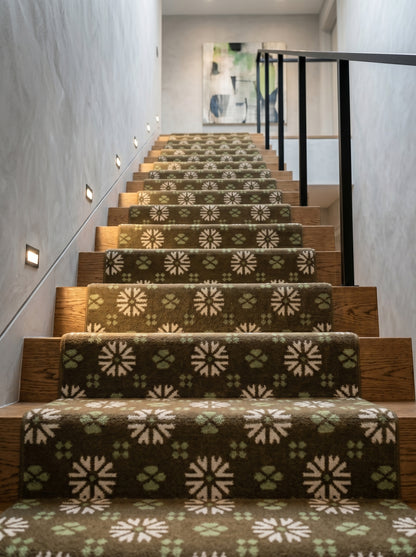 Taupe Winter Blossom Handwoven Earth Tone Rug