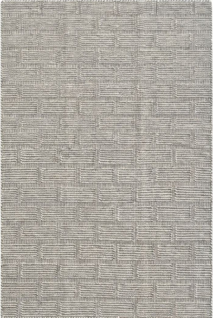 Wool Carpet in Architectural Grid Pattern