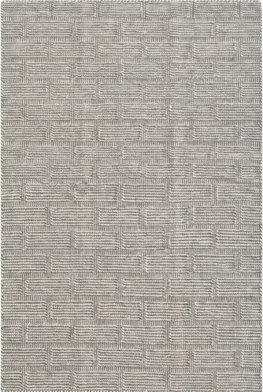 Wool Carpet in Architectural Grid Pattern