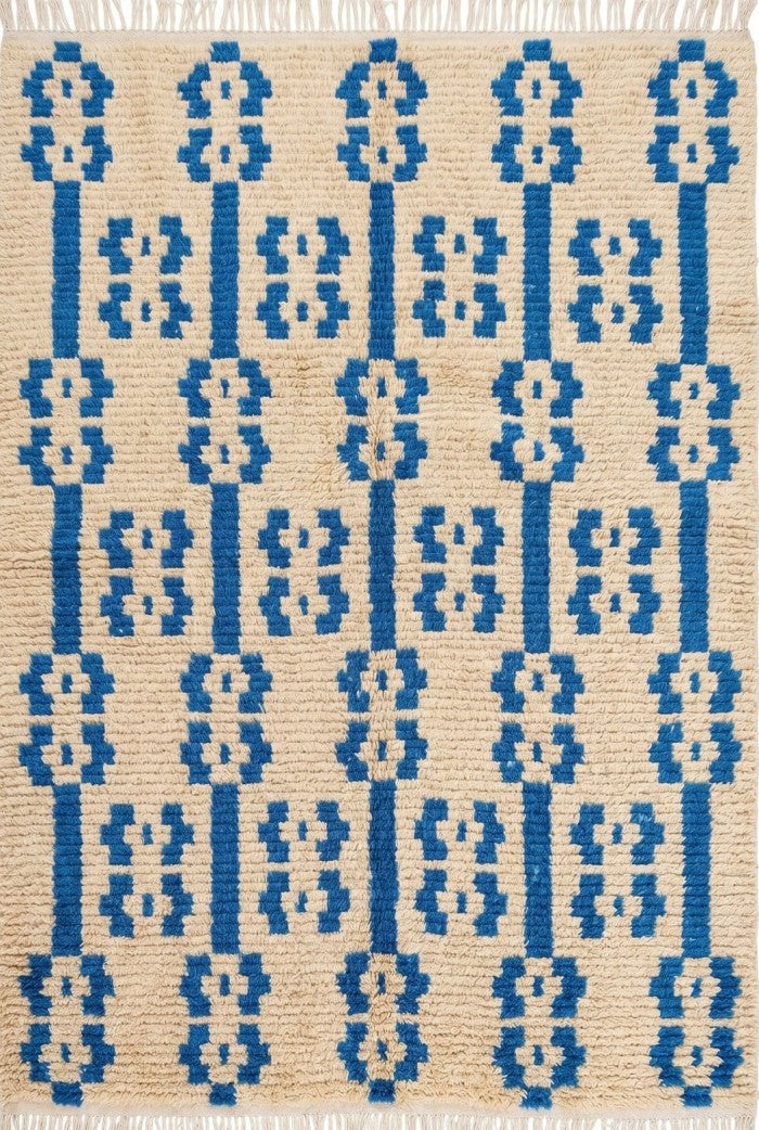 Tribal Pattern Moroccan Wool Rug