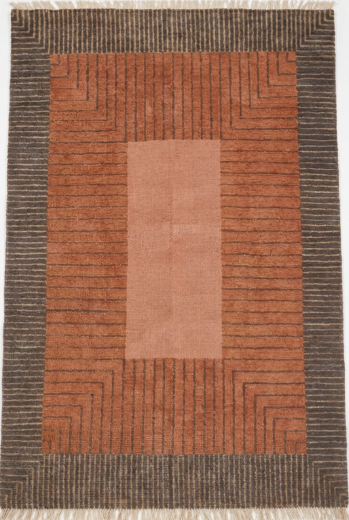 Terra Steps Modern Abstract Linear Area Rug