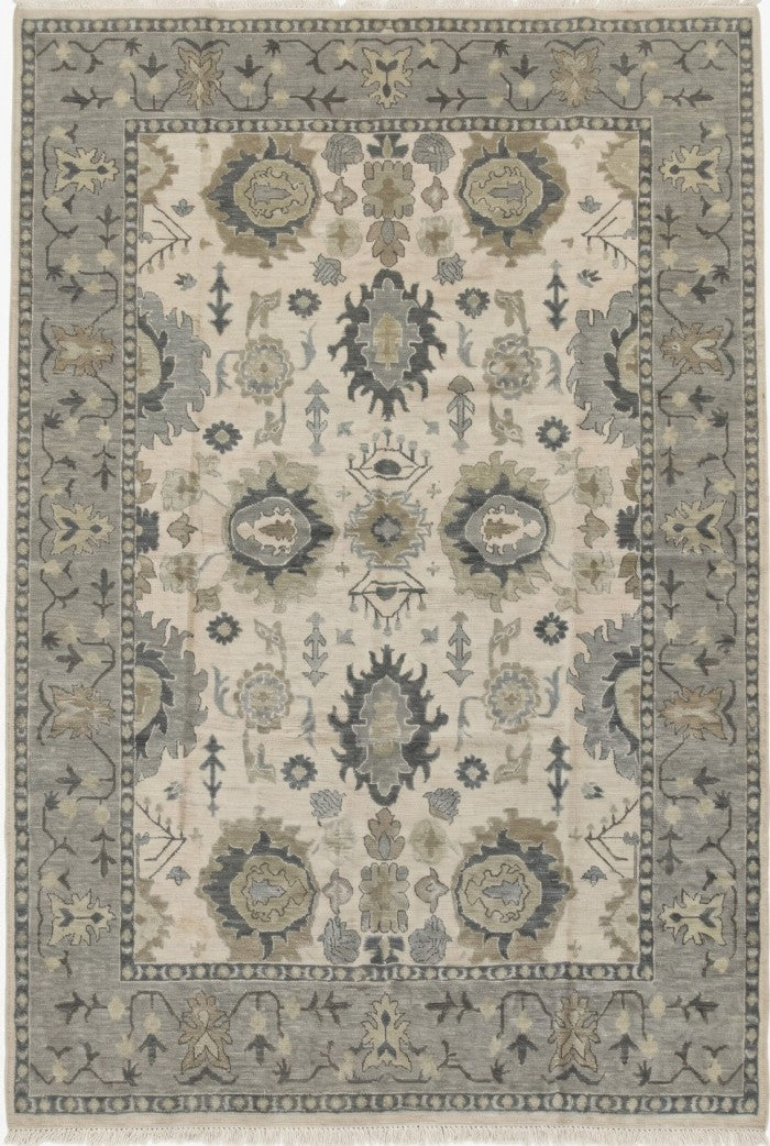 Urban Flora Neutral home decor Oushak Rug