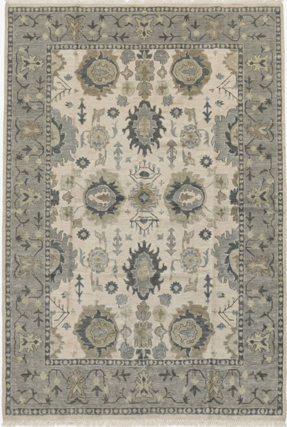 Urban Flora Neutral home decor Oushak Rug