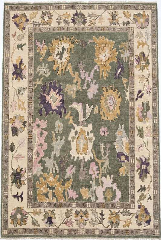 Orchid Mist Vintage-Style Modern Oushak Carpet
