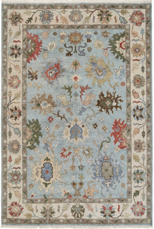 Celestial Meadow Premium Hand-Knotted Wool Rug