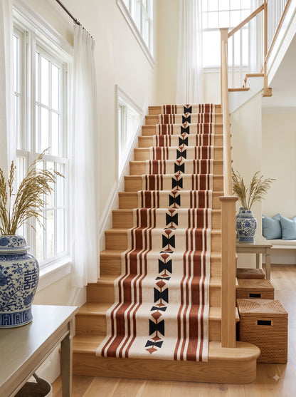 Southwestern Cotton Wool Runner Rug Handmade Flatweave Hallway Runner