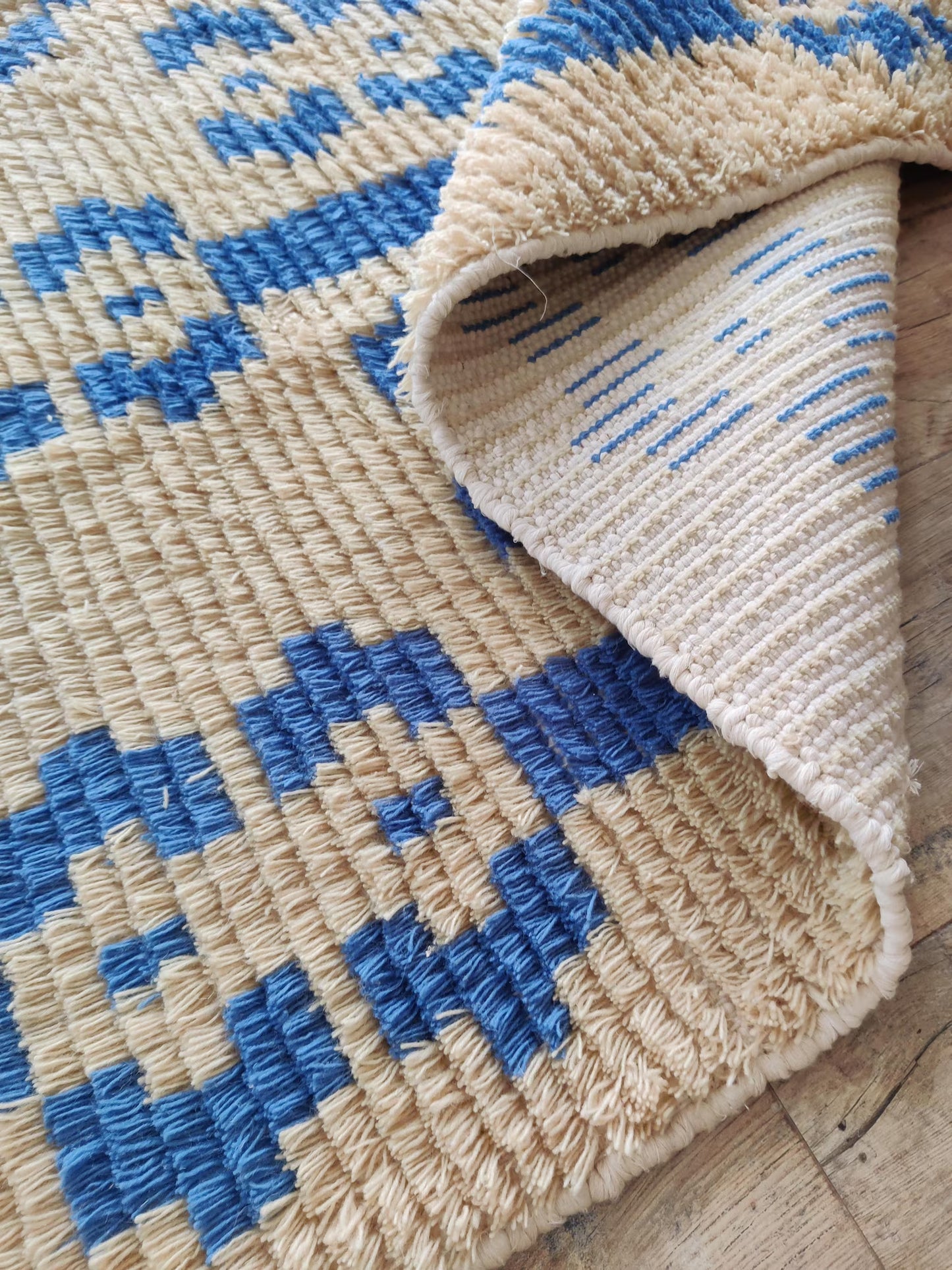 Tribal Pattern Moroccan Wool Rug