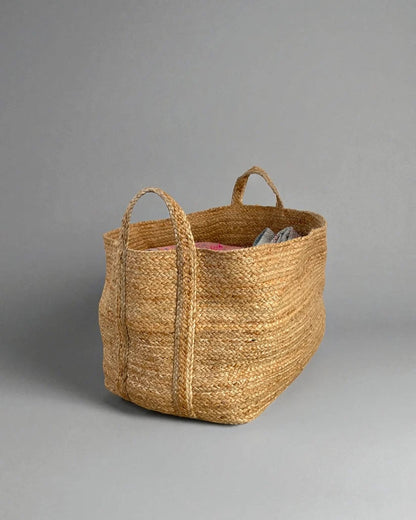 Extra Large Handwoven Jute Storage Basket