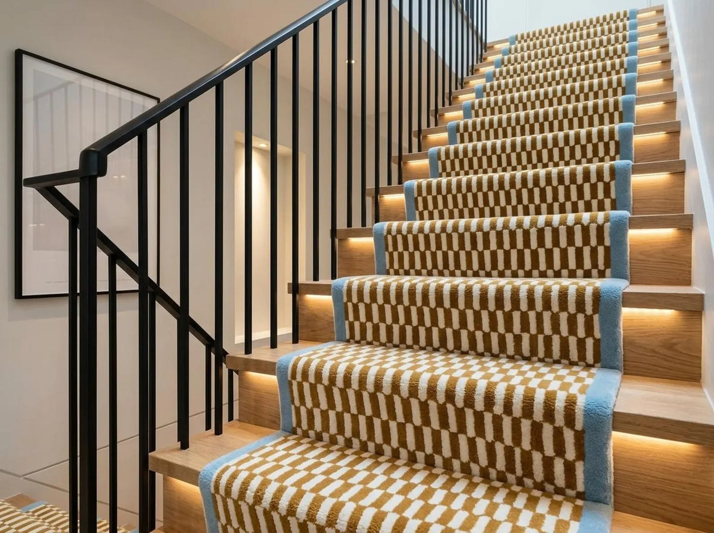 Hand Tufted Wool Stair Runner Rug Custom Stair Carpet