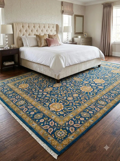 Royal Persian Garden Hand Knotted Wool Area Rug