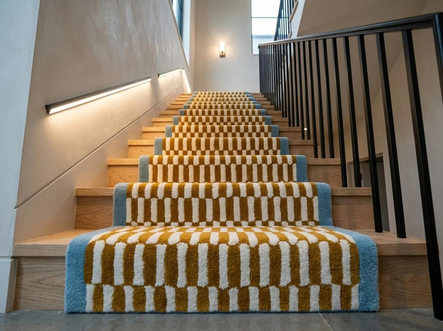 Hand Tufted Wool Stair Runner Rug Custom Stair Carpet