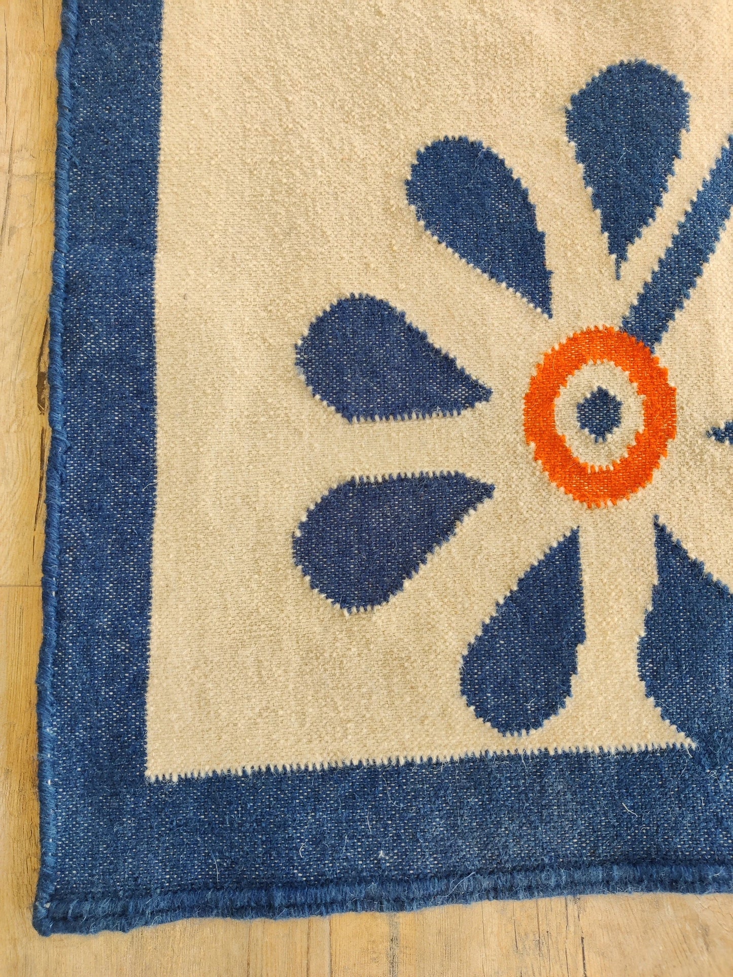 Blue Meadow Bloom Nordic Botanical Rug