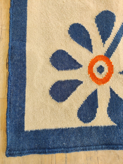 Blue Meadow Bloom Nordic Botanical Rug