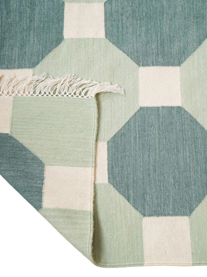 Sage & Mint Octagon cotton wool rug