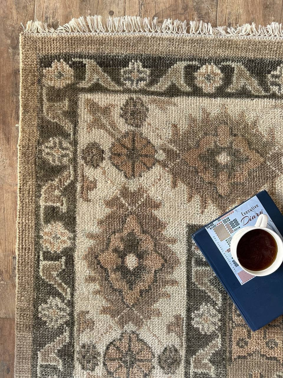 Wool Handknotted Oushak Rug Oversized Rug, Rug For Living Room