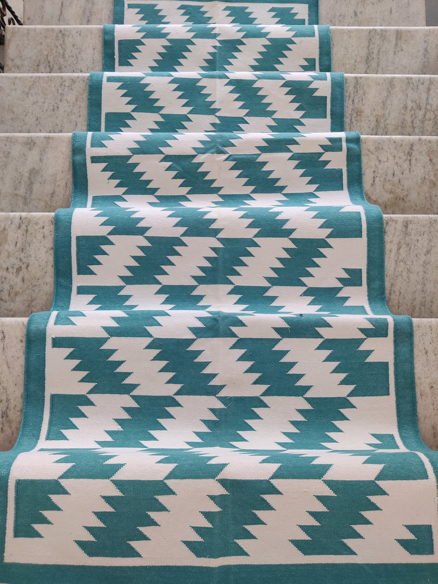 Geometric Design Runner Rug  Kitchen Runner Rug