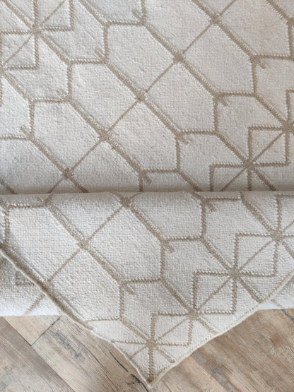 Morden Sahara Linear Mesh Cotton Wool Dhurrie
