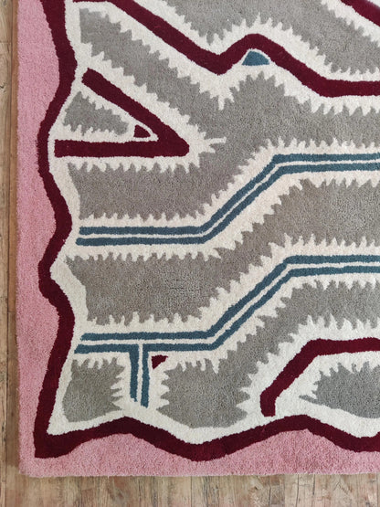 Postmodern Abstract Wool Tufted Area Rug