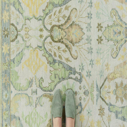 Sage Meadow Azure Oushak US UK Interior Decor
