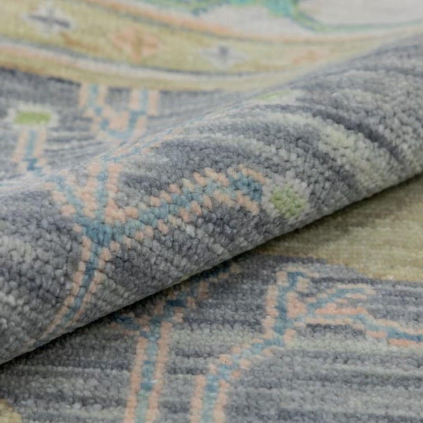 Slate Forest Meadow Traditional Tree Pattern Carpet