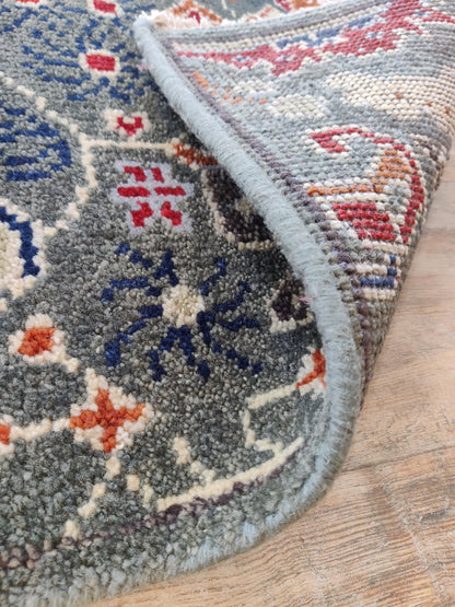 Handmade Oriental Hand Knotted Wool Oushak Runner Rug