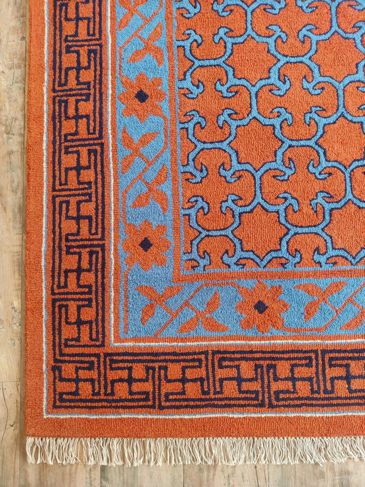 Multicolor Hand-Tufted Wool Rug,Luxury Living Room Rug,Custom Size Carpet