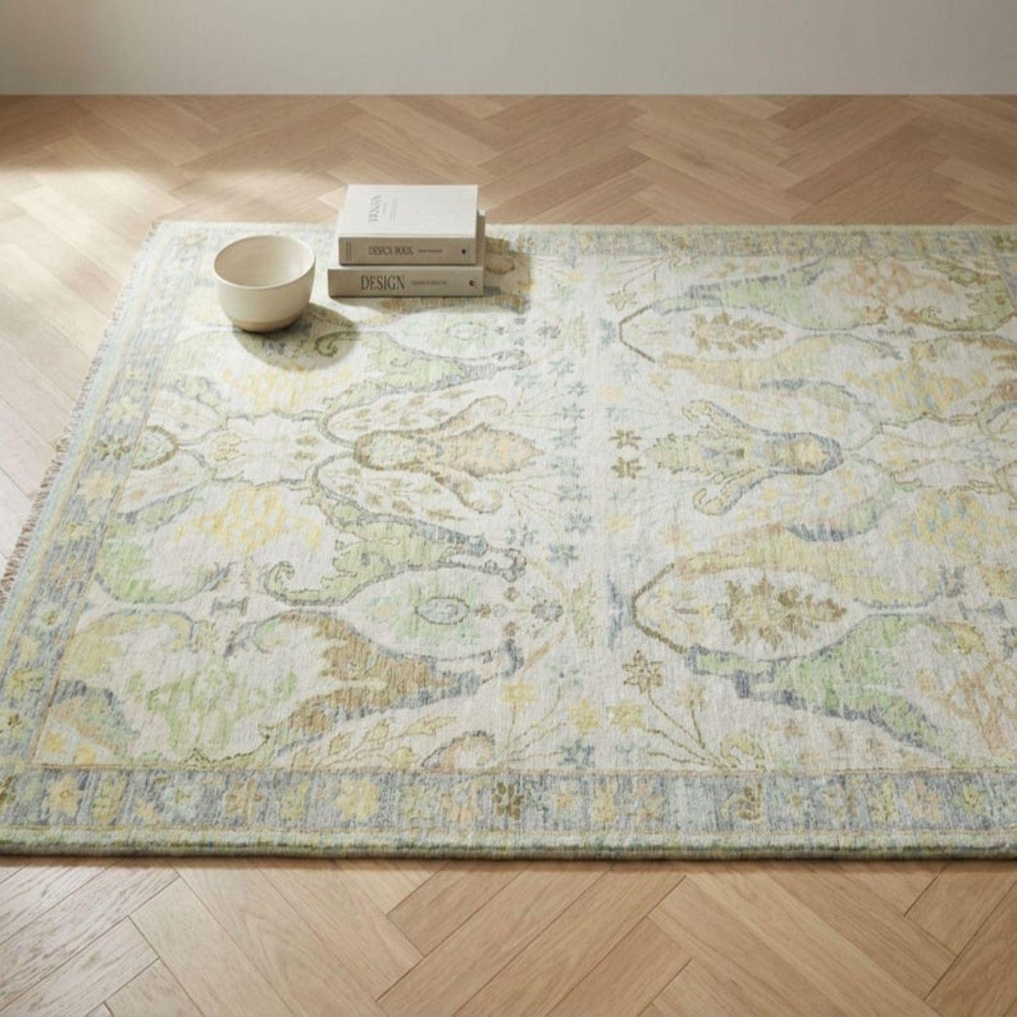 Sage Meadow Azure Oushak US UK Interior Decor