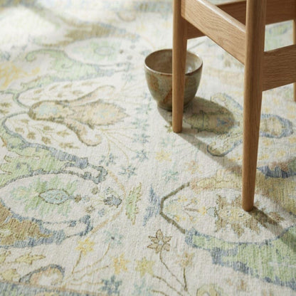 Sage Meadow Azure Oushak US UK Interior Decor