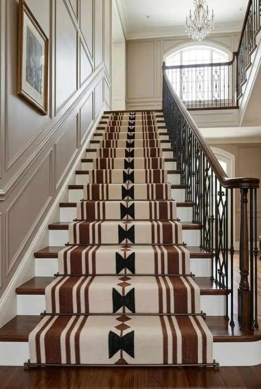 Southwestern Cotton Wool Runner Rug Handmade Flatweave Hallway Runner