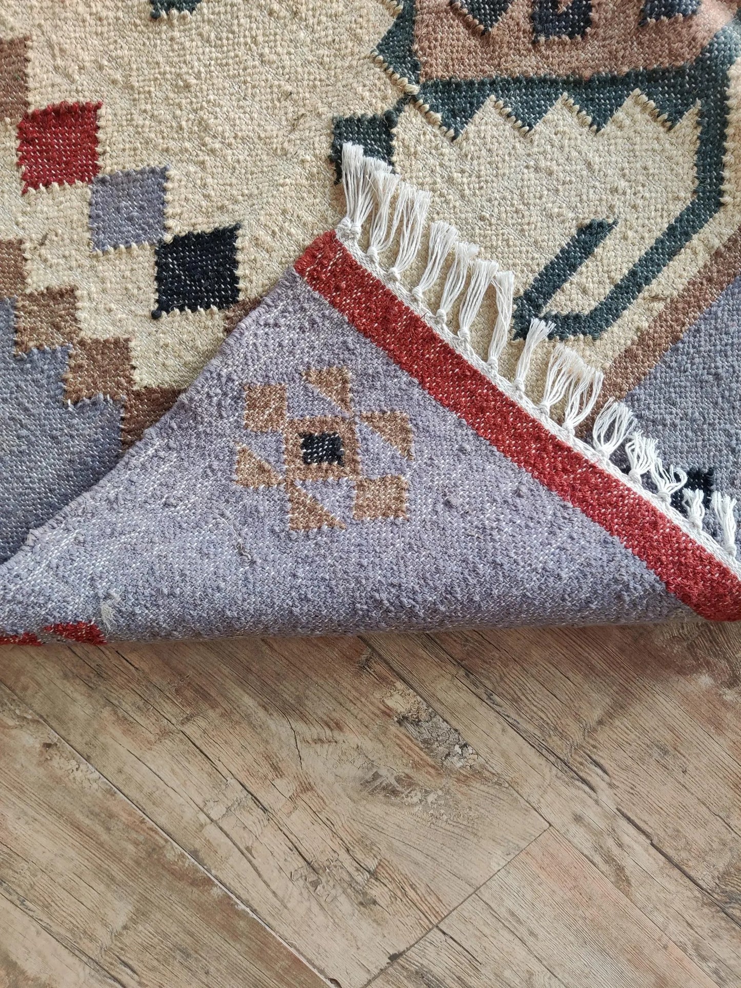 Slate Tribal Medallion Heritage Antique Rug