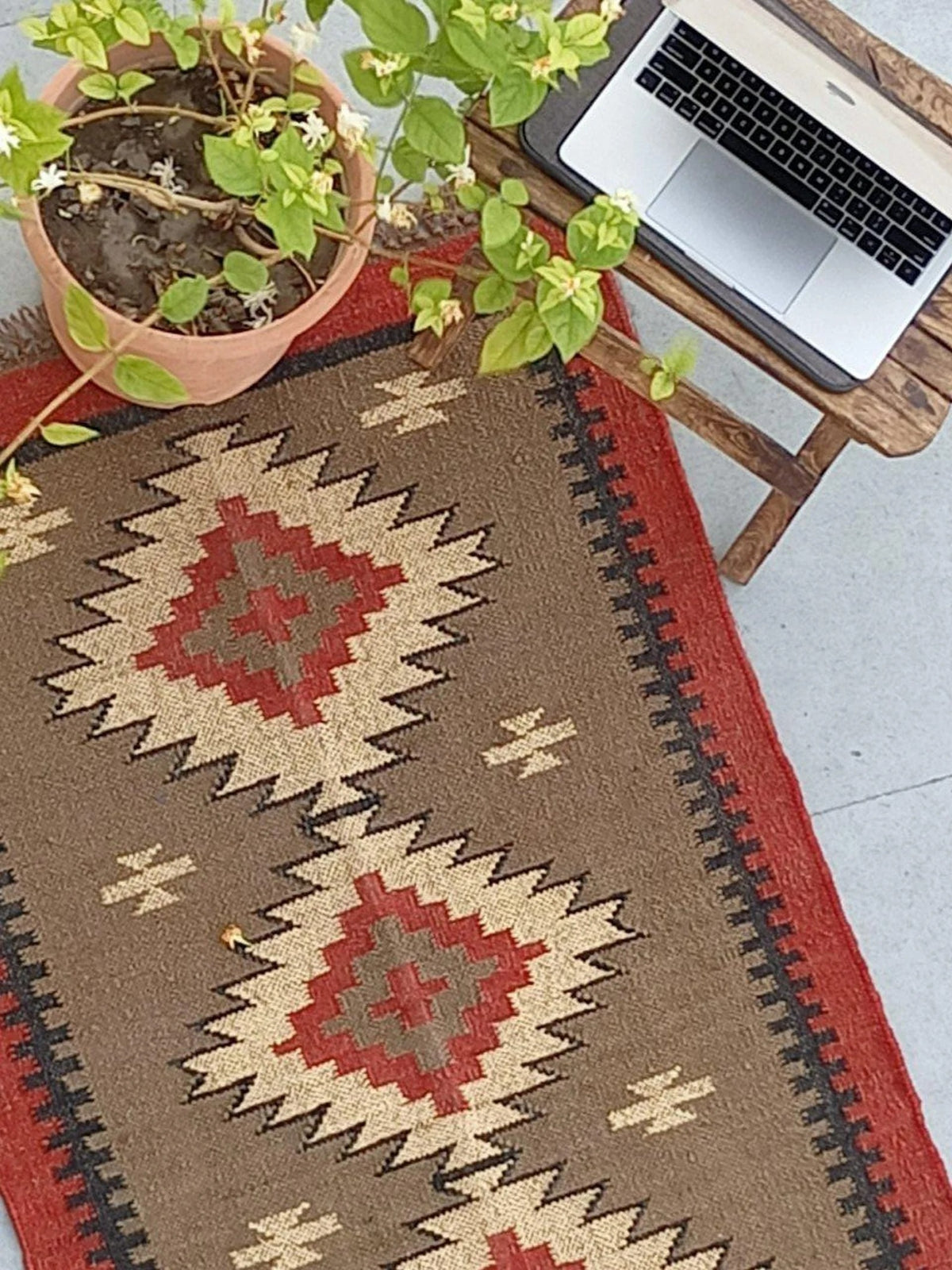 Garden Rustic Oriental Runner Kilim Unique Kitchen Runner