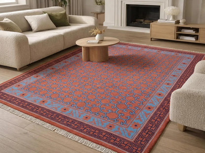 Multicolor Hand-Tufted Wool Rug,Luxury Living Room Rug,Custom Size Carpet