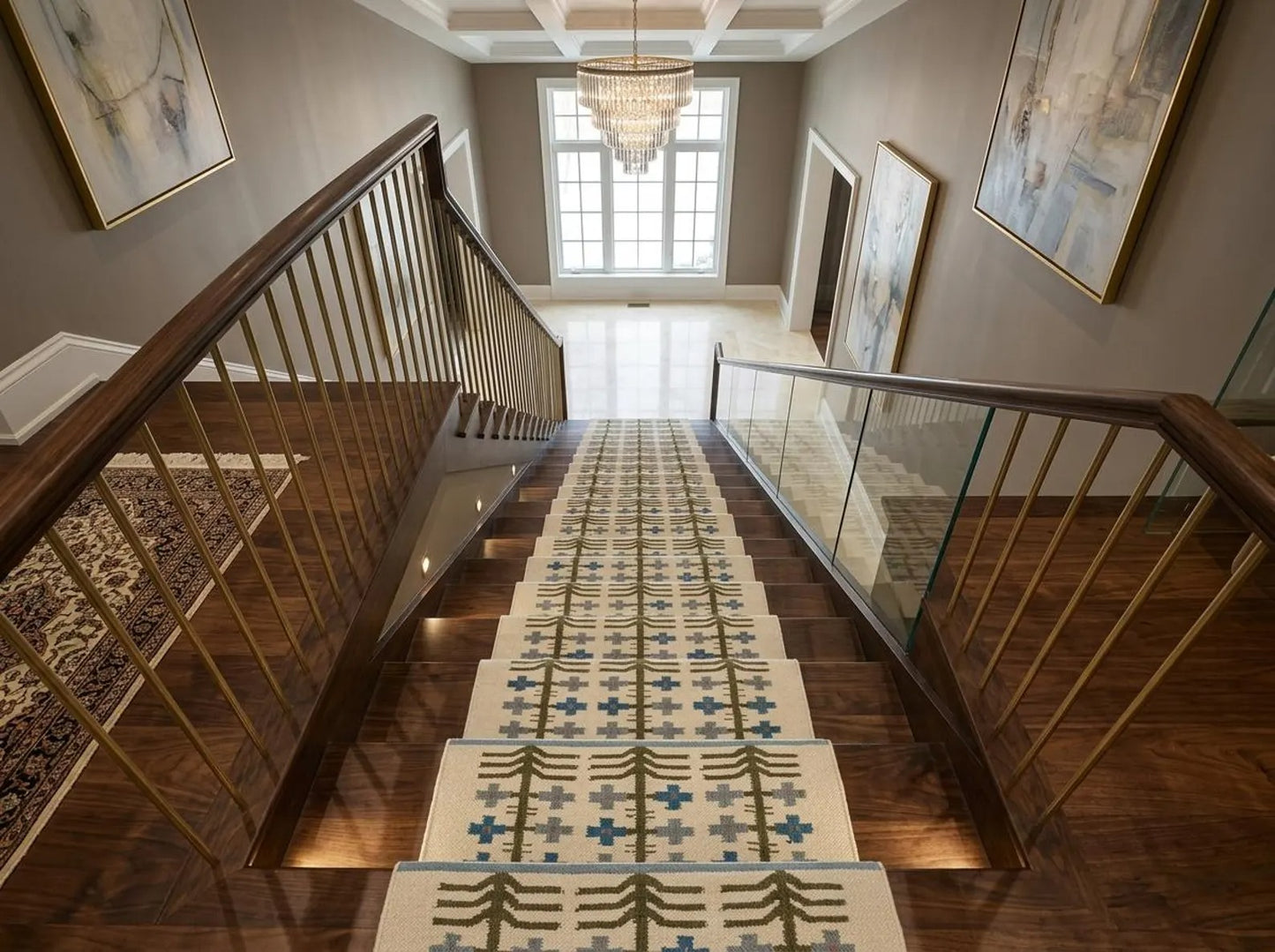 Cotton Wool Runner Rug Handmade Flatweave Hallway Runner