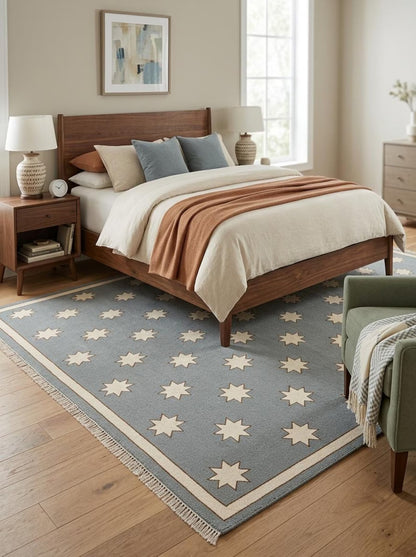 Scandinavian Hand Knotted Wool Rug US UK Interior Decor