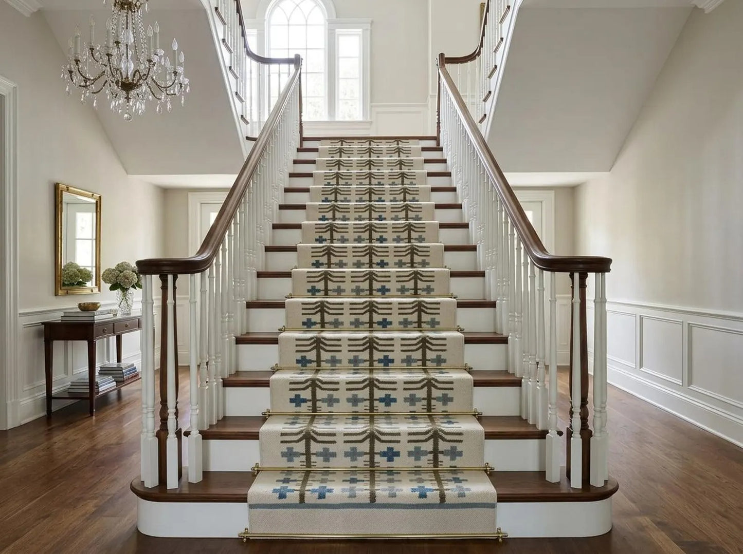 Cotton Wool Runner Rug Handmade Flatweave Hallway Runner