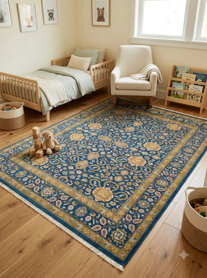 Royal Persian Garden Hand Knotted Wool Area Rug