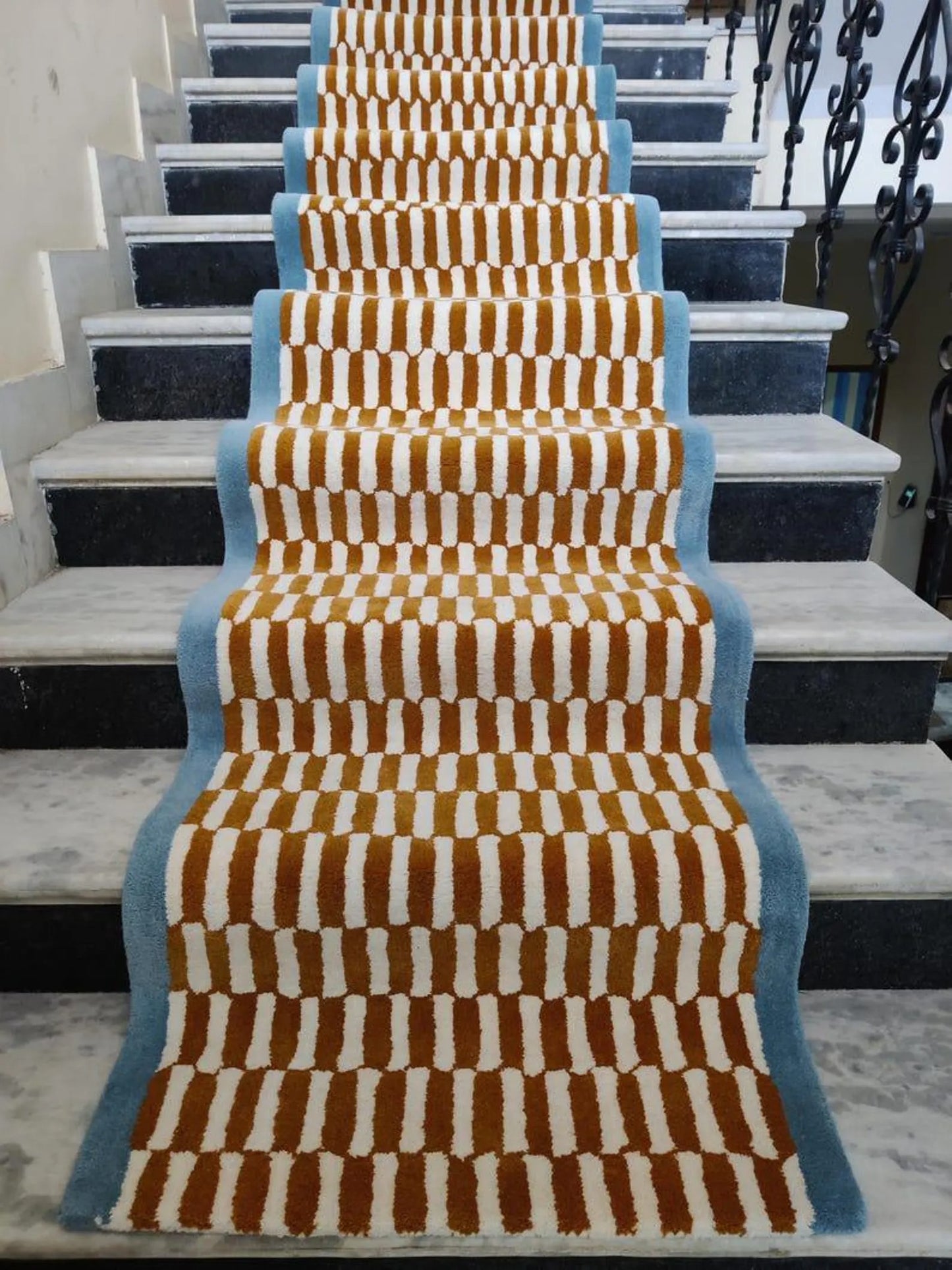 Hand Tufted Wool Stair Runner Rug Custom Stair Carpet
