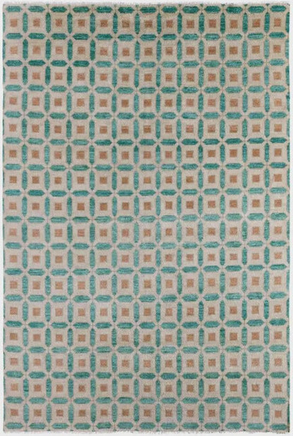 Hand Knotted Wool Oushak Rug Turkish Area Rug