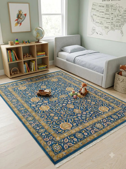 Royal Persian Garden Hand Knotted Wool Area Rug
