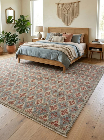 Rust Diamond Trellis Vintage Rustic US UK Home Decor
