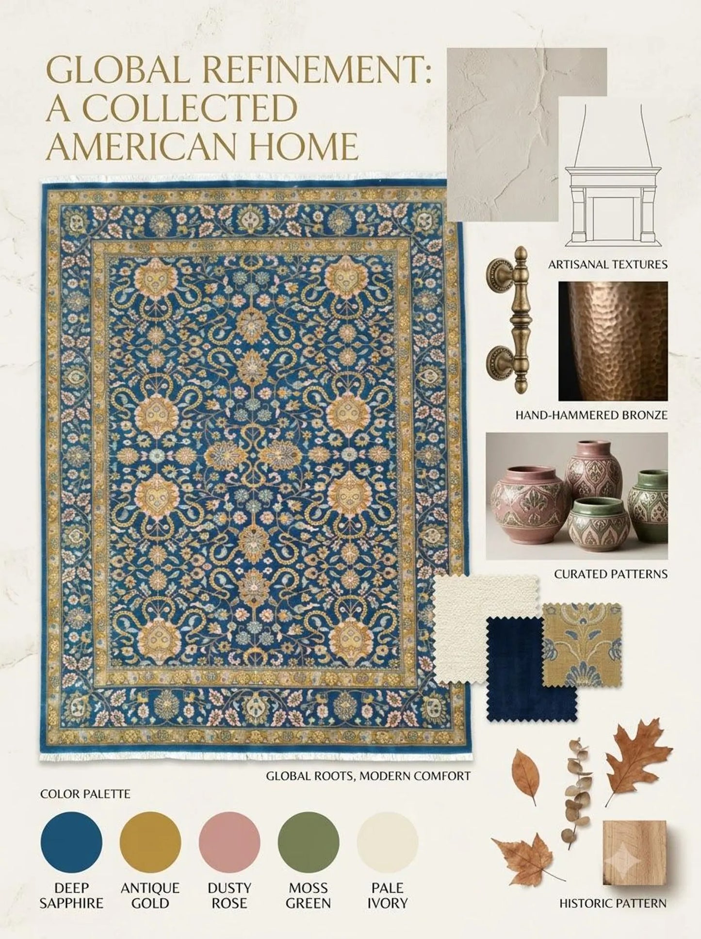 Royal Persian Garden Hand Knotted Wool Area Rug