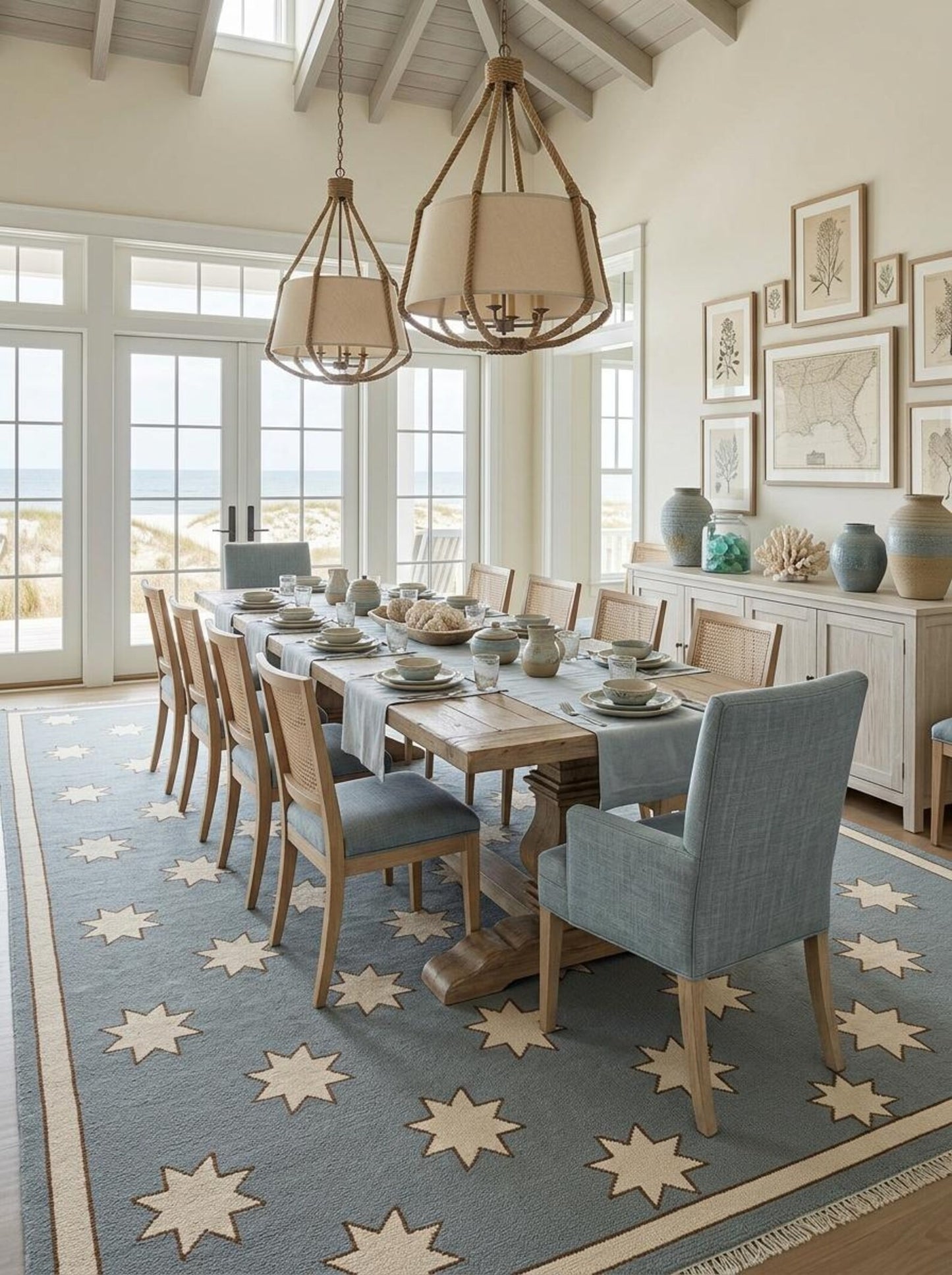 Scandinavian Hand Knotted Wool Rug US UK Interior Decor