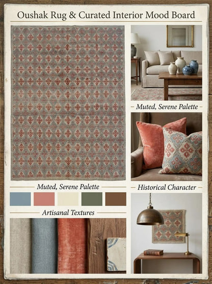 Rust Diamond Trellis Vintage Rustic US UK Home Decor