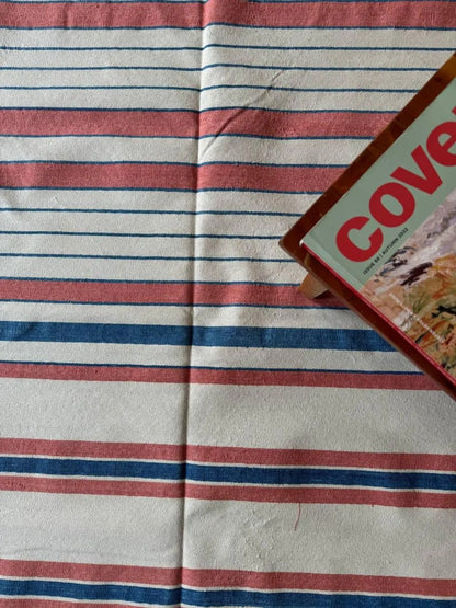 Southwestern Striped Cotton flat weave  Rug