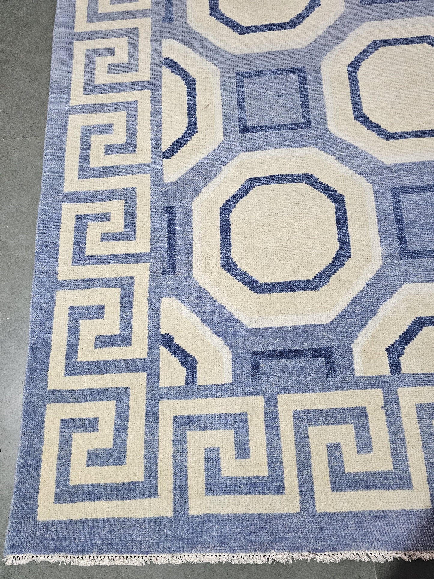 Metropolis Octagon Hand-Knotted Wool Contemporary Geometric Rug